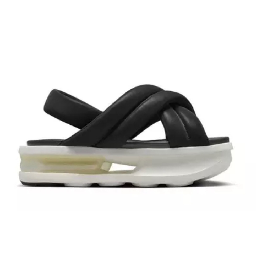 Nike Black and White Platform Sandals